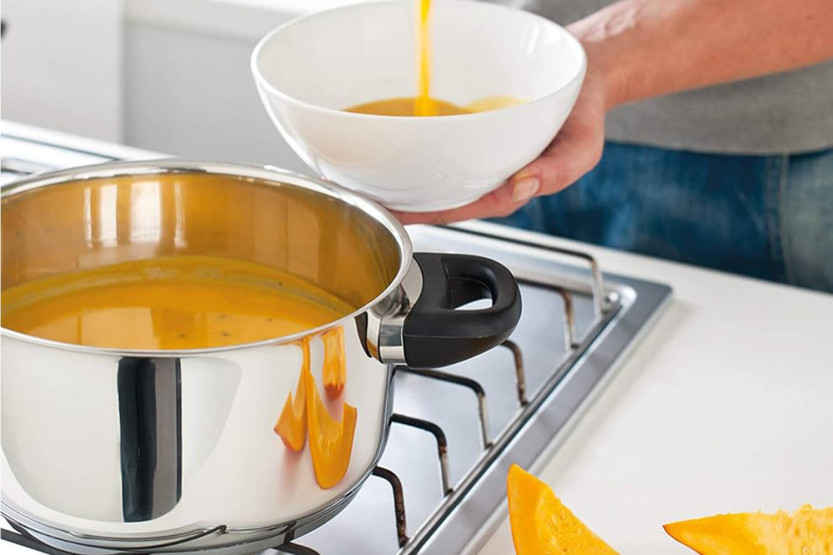 Beka Polo braadpan in 18/10 roestvrij staal + glazen deksel