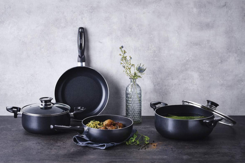 Beka Pro Induc keramische braadpan met antiaanbaklaag + glazen deksel