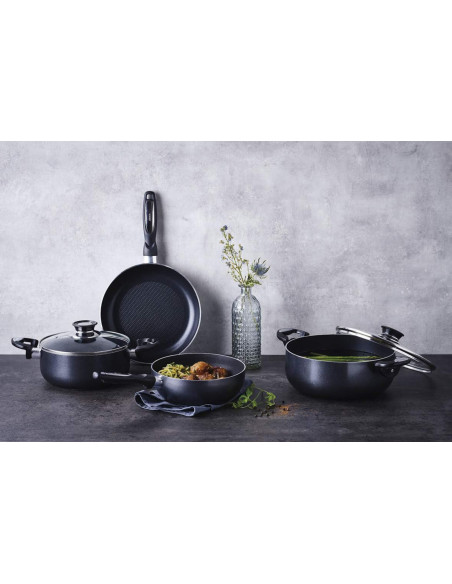 Beka Pro Induc keramisk non-stick gryte + glasslokk