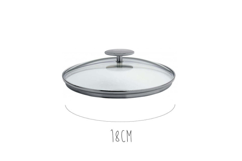 Coperchio in vetro curvato Cristel Platine