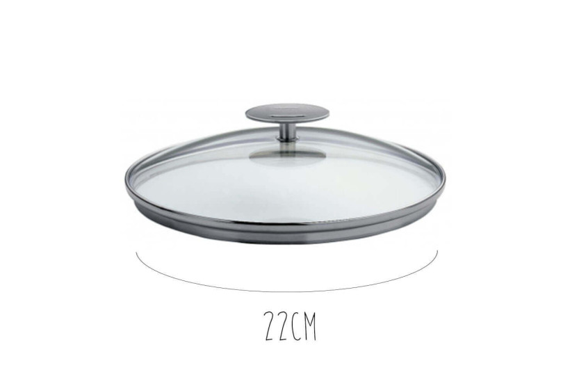 Coperchio in vetro curvato Cristel Platine