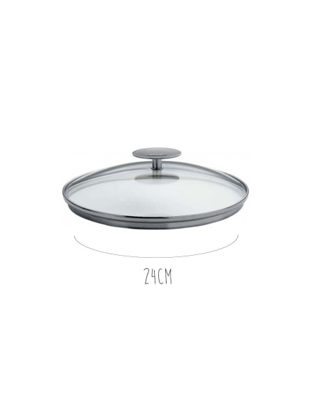 Tapa de cristal curvado Cristel Platine