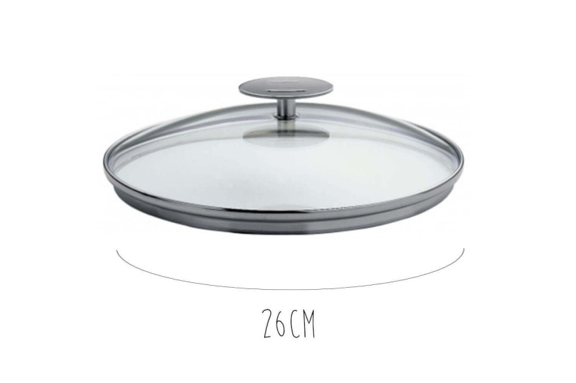 Coperchio in vetro curvato Cristel Platine