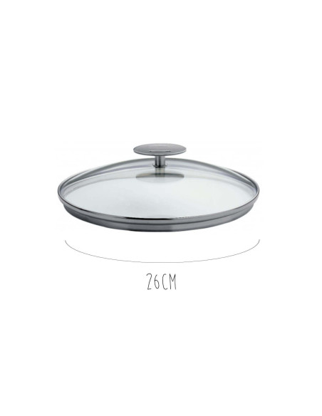 Tapa de cristal curvado Cristel Platine
