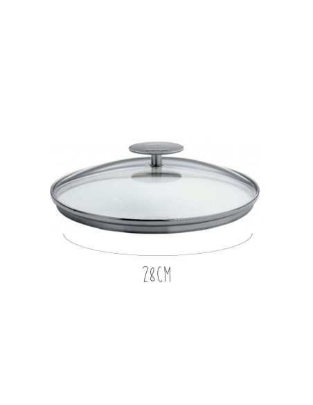 Tapa de cristal curvado Cristel Platine