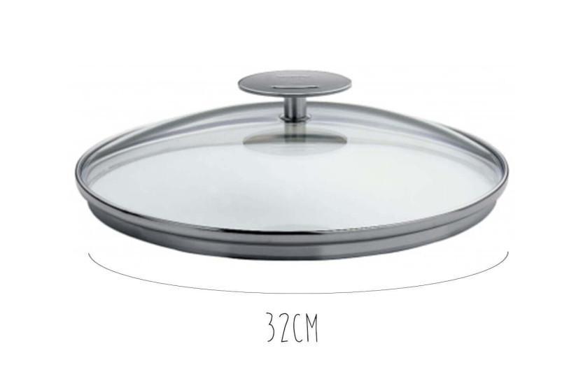 Coperchio in vetro curvato Cristel Platine