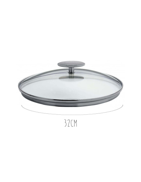 Coperchio in vetro curvato Cristel Platine
