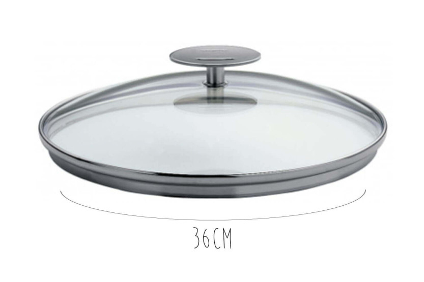 Coperchio in vetro curvato Cristel Platine