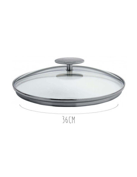 Tapa de cristal curvado Cristel Platine