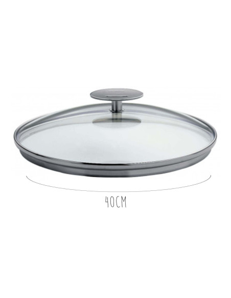 Tapa de cristal curvado Cristel Platine