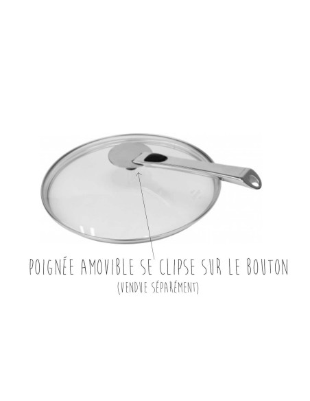 Tapa de cristal curvado Cristel Platine