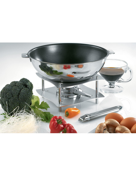 Cristel Casteline Avtagbar Exceliss non-stick wok i rostfritt stål