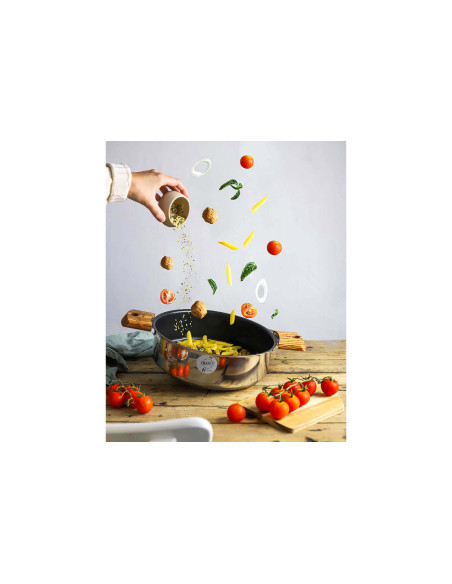 Cristel Mutine Removable Exceliss non-stick stekepanne i rustfritt stål