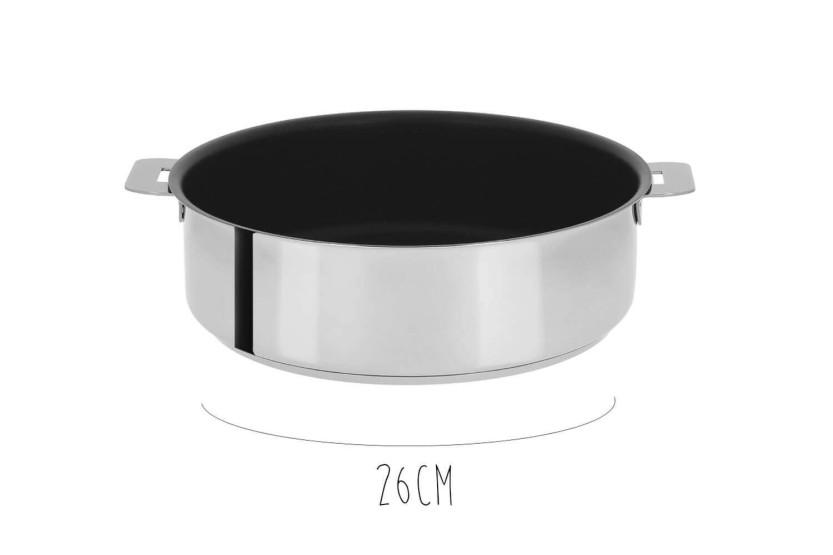 Cristel Mutine Removable Exceliss non-stick stekepanne i rustfritt stål