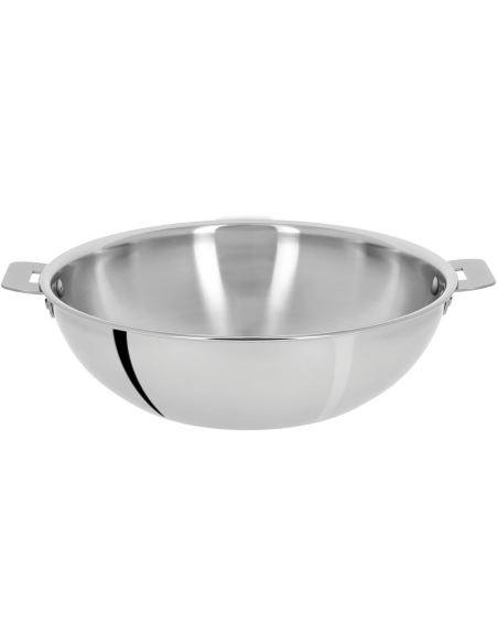 Cristel Casteline removable 3-ply stainless steel wok