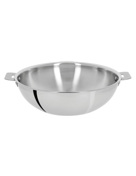 Cristel Casteline removable 3-ply stainless steel wok