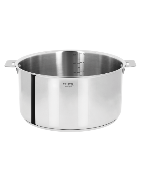 Cristel Casteline uitneembare 5-laags roestvrijstalen steelpan