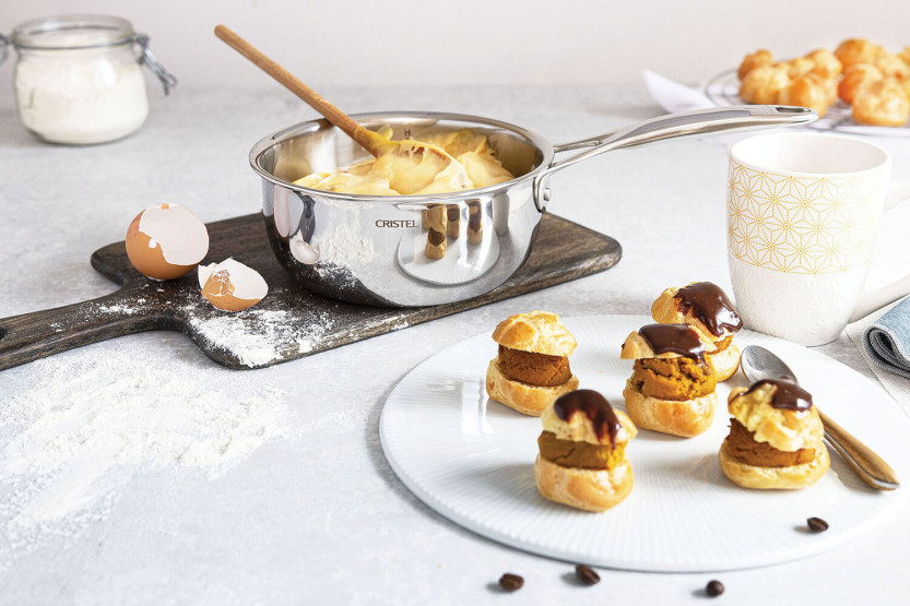 Cristel Castel'Pro kasserolle i 18/10 rustfrit stål 5 lag