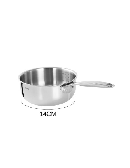 Cristel Castel'Pro kasserolle i 18/10 rustfrit stål 5 lag