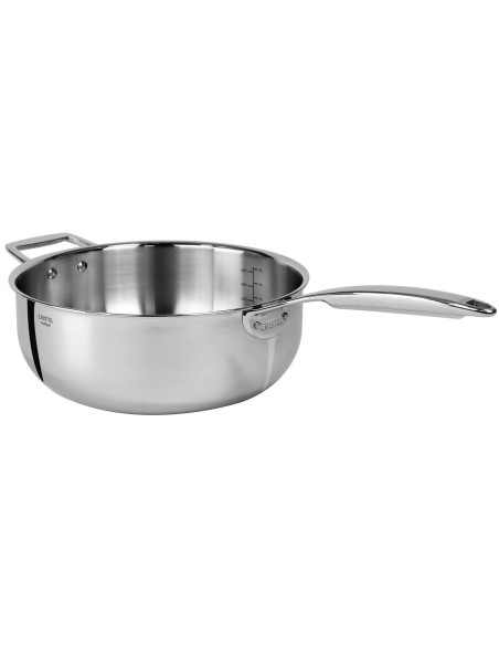 Casseruola Cristel Castel'Pro in acciaio inossidabile 18/10 a 5 strati