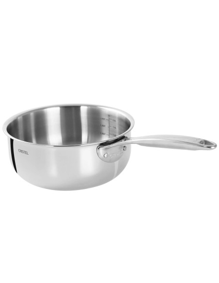Cristel Castel'Pro kasserolle i 18/10 rustfritt stål 5 lag