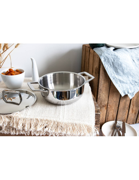Cristel Castel'Pro braadpan van 18/10 roestvrij staal, 5 lagen