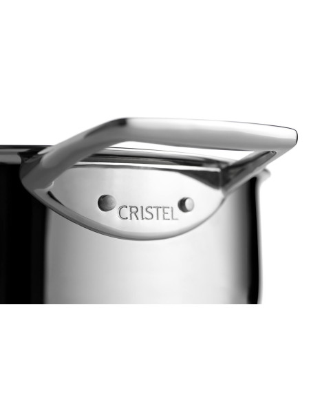 Olla Cristel Castel'Pro de acero inoxidable 18/10 5 capas Base clásica + tapa totalmente de acero inoxidable