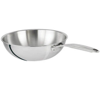Cristel Castel'Pro 3-lags wok i 18/10 rustfritt stål
