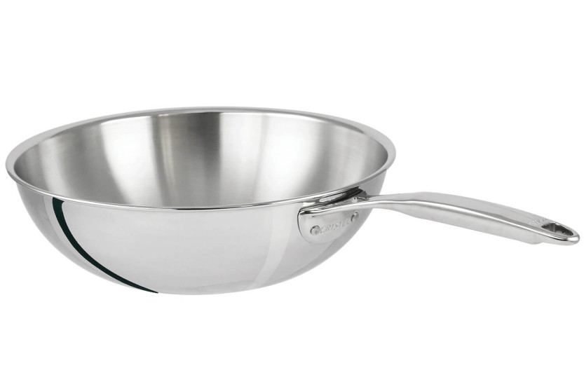Cristel Castel'Pro 3-lagers wok i 18/10 rostfritt stål