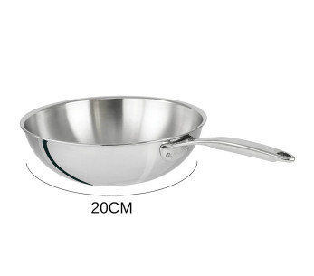 Cristel Castel'Pro 3-lags wok i 18/10 rustfritt stål 2