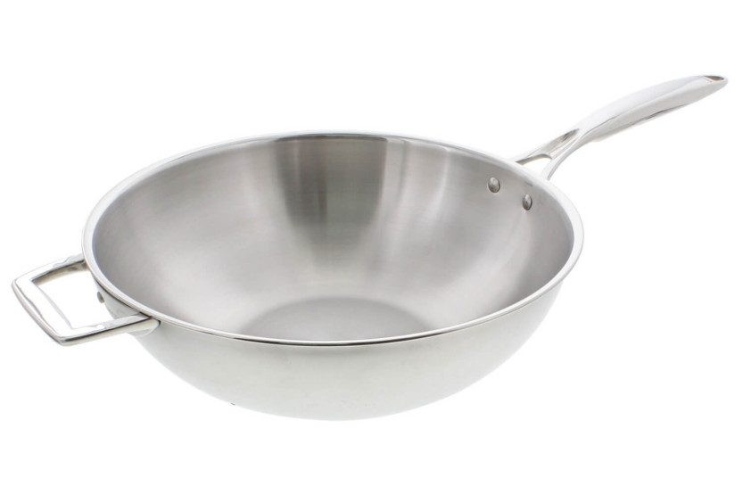 Cristel Castel'Pro 3-lagers wok i 18/10 rostfritt stål