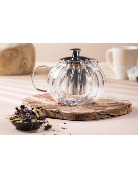 Bule de vidro de borosilicato Cristel Gyokuro 1.2L com filtro amovível