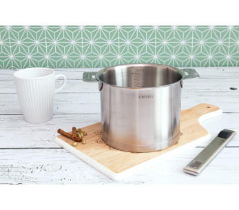 Cristel Strate Amovable 14cm steelpan met schaalverdeling in 18/10 roestvrij staal 2