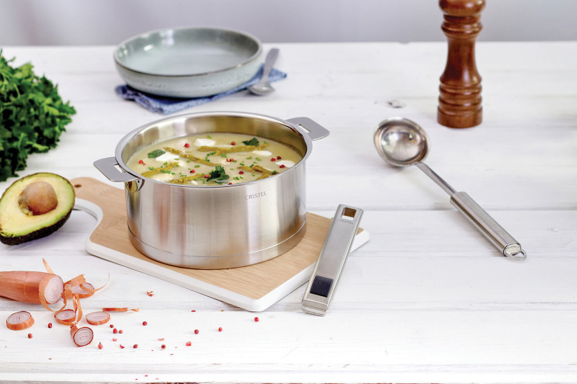 Cristel Strate Amovible 18cm removable stainless steel handle