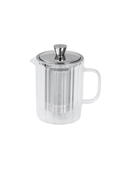 Teiera in vetro borosilicato Cristel Breakfast 0,8L con filtro estraibile