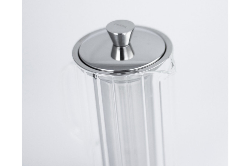 Bule de vidro de borosilicato Cristel Breakfast 0,8L com filtro amovível