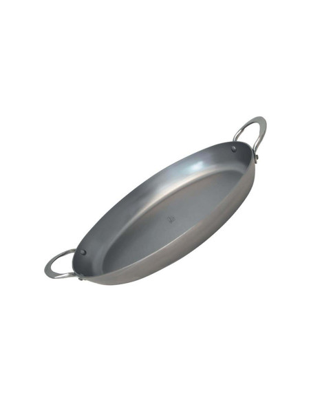 De Buyer Minéral B Elemento ferro oval para assar