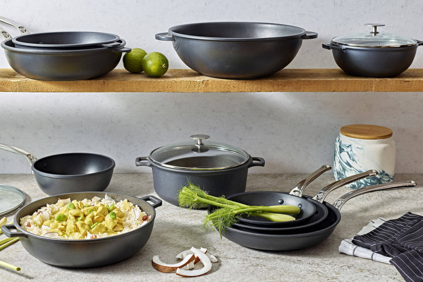 De Bu yer Choc Extreme cast aluminium wok ø32cm with 2 handles