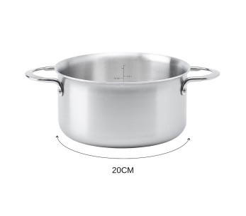 Casseruola a 3 strati in acciaio inox 18/10 De Buyer Alchimy 2