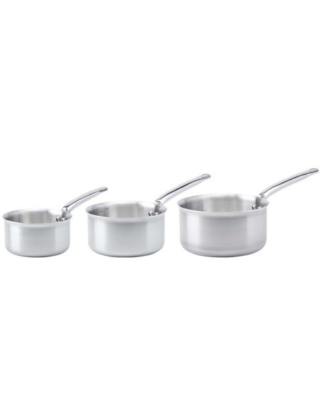 3 kpl De Buyer Alchimy 3-kerroksinen 18/10 ruostumattomasta teräksestä valmistettu kattila 16, 18 ja 20 cm:n setti