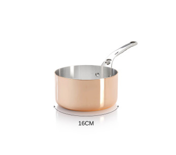 De Buyer Prima Matera pentola in acciaio inox e rame con manico in fusione in acciaio inox compatibile con l'induzione 2
