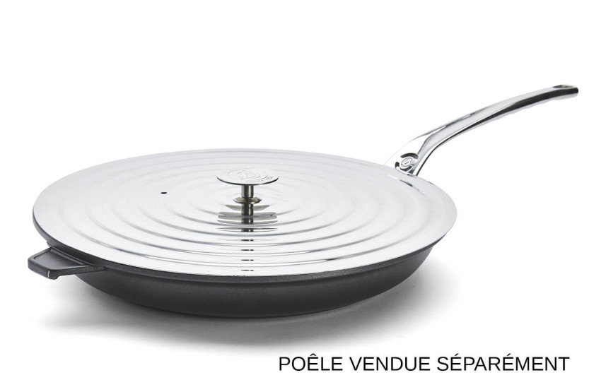 Tapa universal de acero inoxidable para sartenes De Buyer