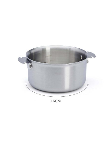 Cacerola extraíble De Buyer Alchimy Loqy de acero inoxidable 18/10 multicapa