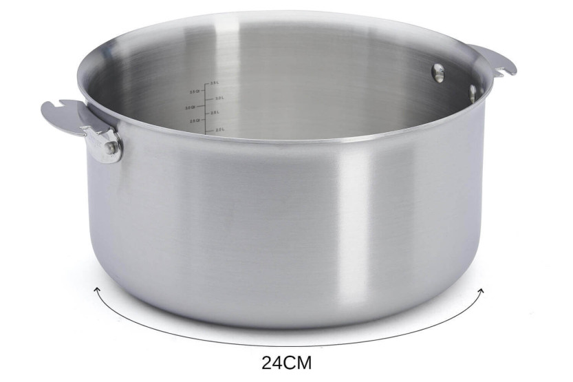 De Buyer Alchimy Loqy abnehmbare Kasserolle aus mehrschichtigem Edelstahl 18/10