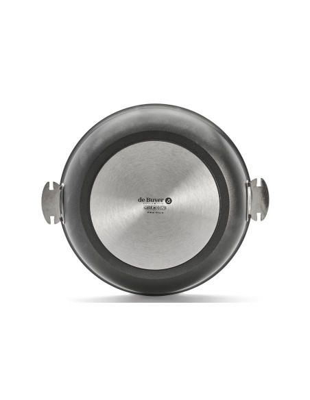 De Buyer Choc Extrême Loqy uitneembare bolle sauteerpan van gegoten aluminium
