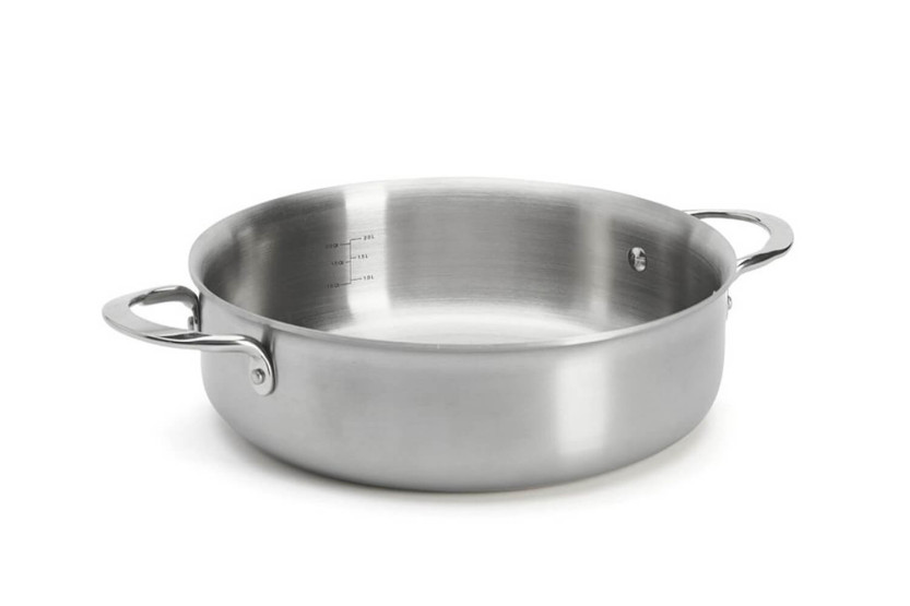 De Buyer Alchimy rakt halsband i rostfritt stål 18/10 med flera lager och 3 lager