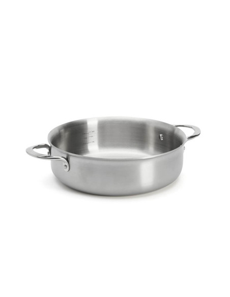 De Buyer Alchimy rakt halsband i rostfritt stål 18/10 med flera lager och 3 lager