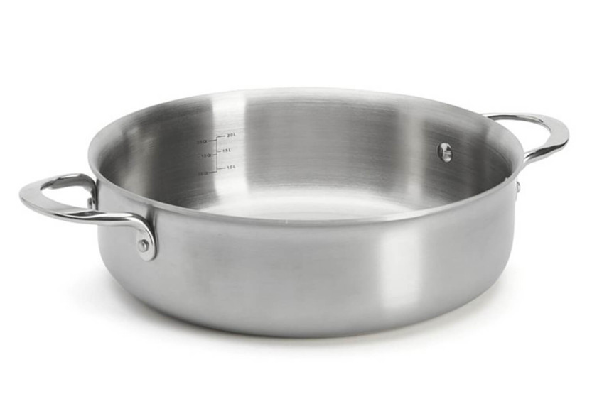 De Buyer Alchimy colar reto de 3 voltas em aço inoxidável 18/10 com várias camadas