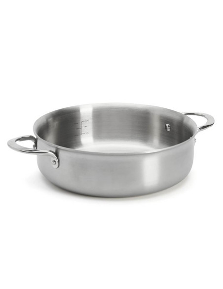 De Buyer Alchimy rakt halsband i rostfritt stål 18/10 med flera lager och 3 lager