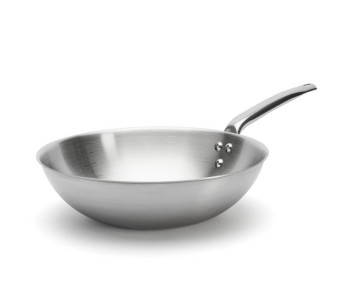 De Buyer Alchimy 28cm 3-kerroksinen 18/10 ruostumattomasta teräksestä valmistettu wokki